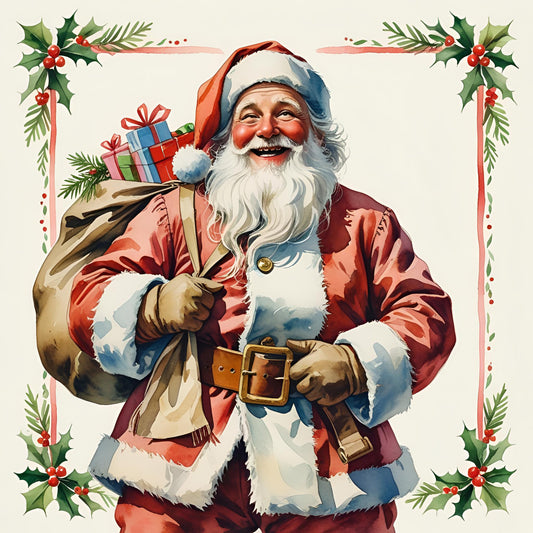 Old World Santa 2 prints (set 3) A4