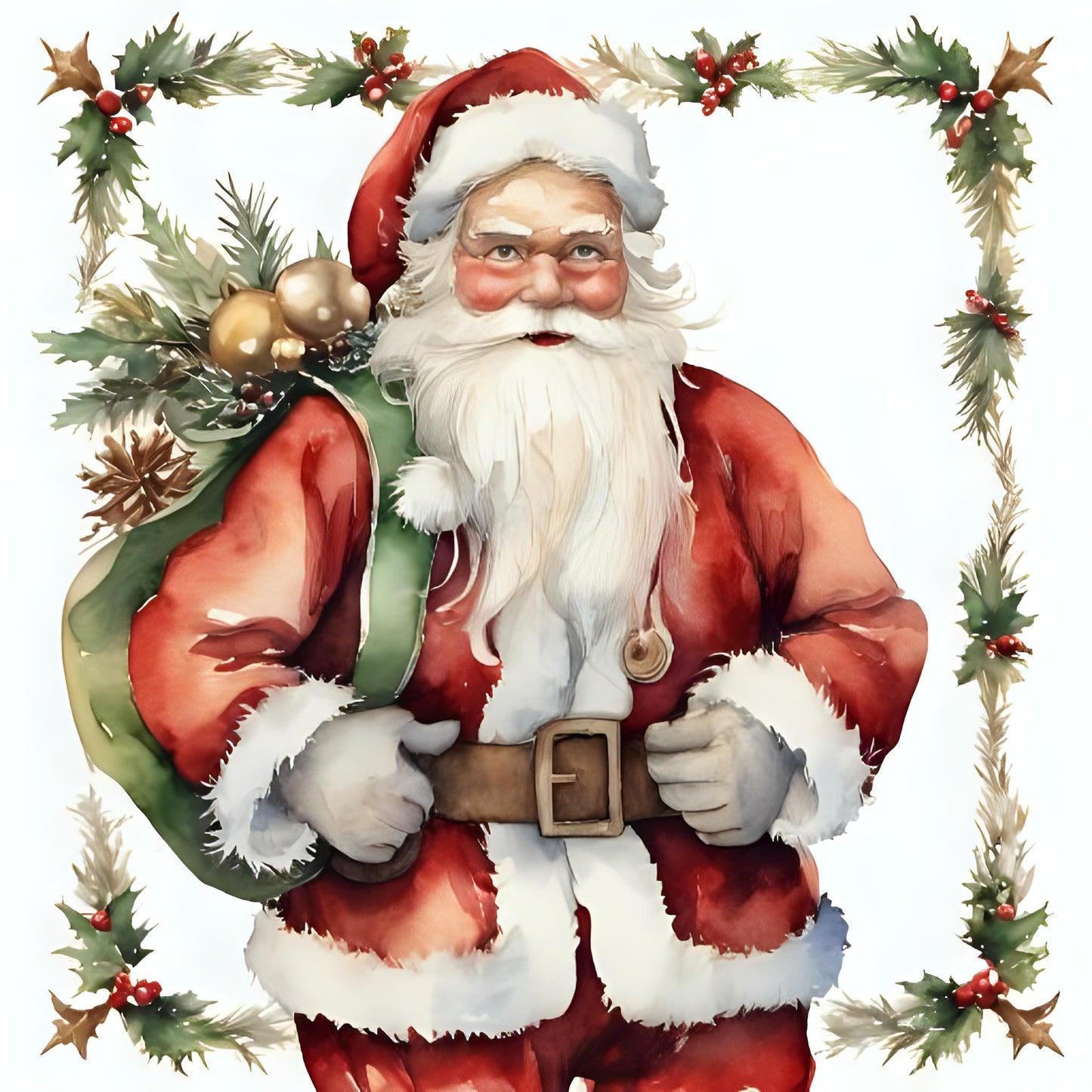 Q3-Old World Santa 2 prints (set 3)