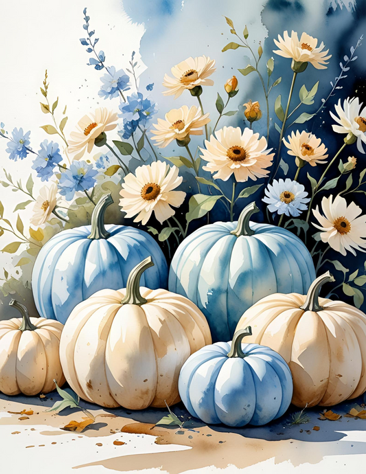 Blue dream pumpkin A4 print