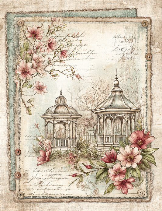 Elegant Japanese style prints (set 4) A4