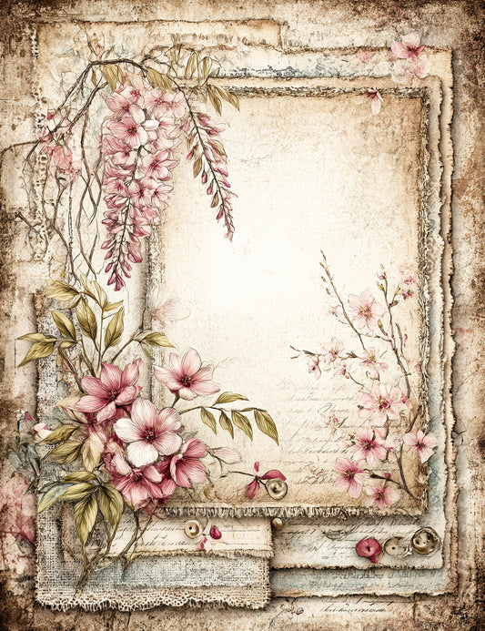 Elegant Japanese style prints (set 4) A4