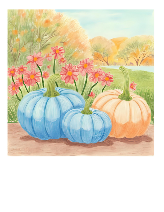 Pumpkin drawing print